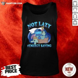 Stitch Not Lazy #Energy Saving Tank Top- Design By Daintytee.com