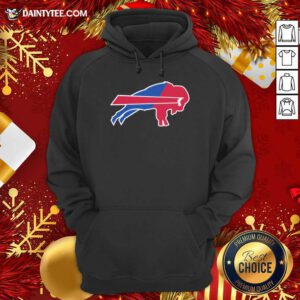 Buffalo Bills Merged Logo V-neck- Design By Daintytee.com