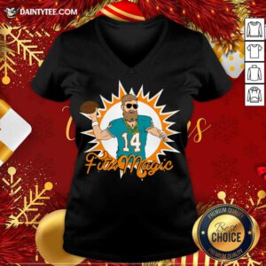 Miami Fitzmagic Ryan Fitzpatrick V-neck- Design By Daintytee.com