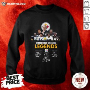 Pittsburgh Steelers Legends Signatures Sweatshirt- Design By Daintytee.com