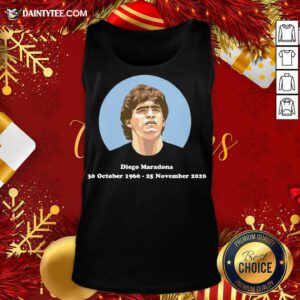 RIP Diego Maradona 30 10 1960 – 25 11 2020 Signature Tank Top- Design By Daintytee.com