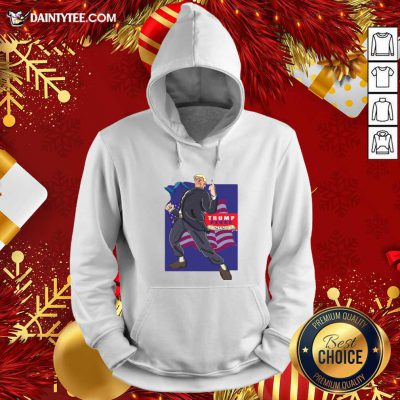 Trump Pence 2020 American Flag Hoodie- Design By Daintytee.com