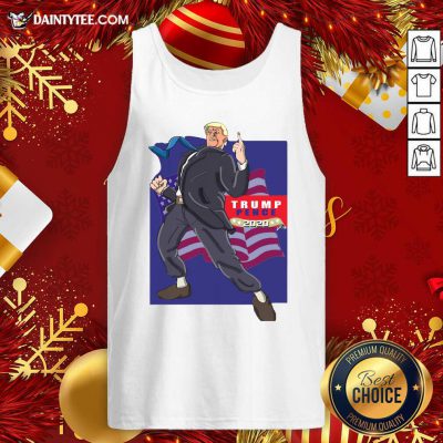 Trump Pence 2020 American Flag Tank Top- Design By Daintytee.com