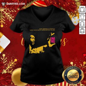 Jazz Album Cover Artwork Reproduction Kenny Dorham Trumpet Player Afro American Artist Band V-neck- Design By Daintytee.com