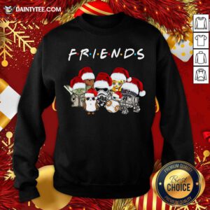 Star Wars Darth Vader Baby Yoda And Friends Christmas Long Sleeve Sweatshirt- Design By Daintytee.com
