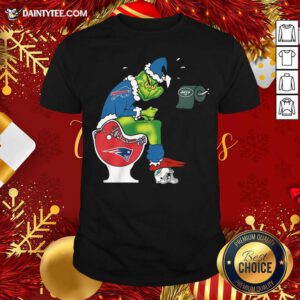 The Grinch Pittsburgh Steelers Shit On Toilet Cleveland Browns And Other Teams Christmas Shirt- Design By Daintytee.com