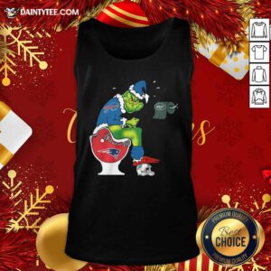 The Grinch Pittsburgh Steelers Shit On Toilet Cleveland Browns And Other Teams Christmas Tank Top- Design By Daintytee.com