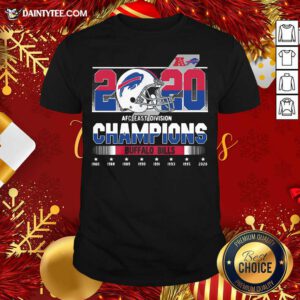 2020 Afc East Division Champions Buffalo Bills 1980 1988 1989 1990 Shirt- Design By Daintytee.com