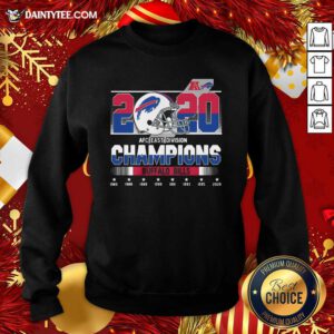 2020 Afc East Division Champions Buffalo Bills 1980 1988 1989 1990 Sweatshirt- Design By Daintytee.com