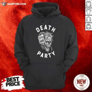 Liquid Death Merch Death Party Hoodie- Design By Daintytee.com