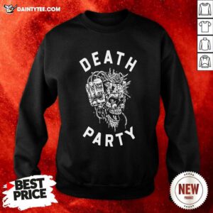 Liquid Death Merch Death Party Sweatshirt- Design By Daintytee.com