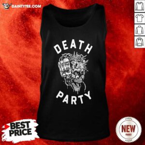 Liquid Death Merch Death Party Tank Top- Design By Daintytee.com