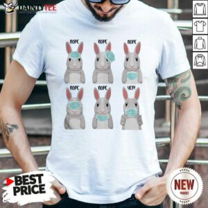 Rabbits Face Mask Nope Nope Yep Shirt- Design By Daintytee.com