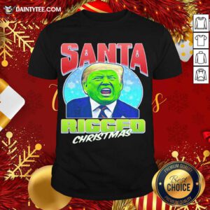 Santa Ricced Christmas Donald Trump Christmas Shirt- Design By Daintytee.com