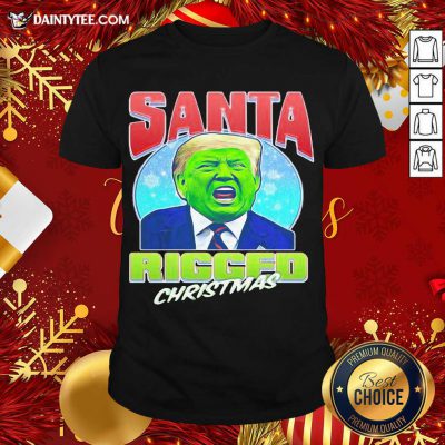Santa Ricced Christmas Donald Trump Christmas Shirt- Design By Daintytee.com