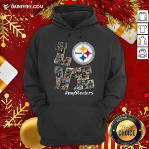 Love Pittsburgh Steelers My Steelers Signatures Hoodie- Design By Daintytee.com