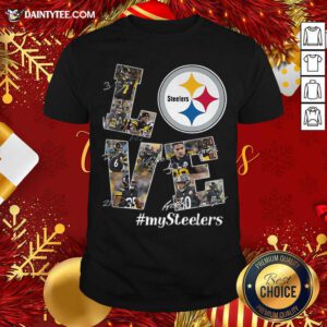 Love Pittsburgh Steelers My Steelers Signatures Shirt- Design By Daintytee.com
