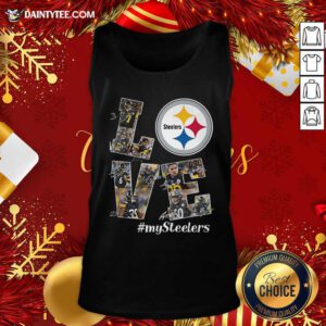 Love Pittsburgh Steelers My Steelers Signatures Tank Top- Design By Daintytee.com