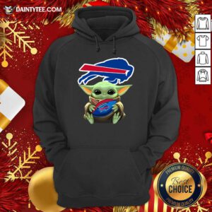 Baby Yoda Hug Buffalo Bills Football Hoodie- Design By Daintytee.com