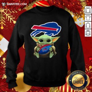 Baby Yoda Hug Buffalo Bills Football Sweatshirt- Design By Daintytee.com