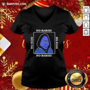Berry Bebop Merch No Kids No Babies V-neck- Design By Daintytee.com