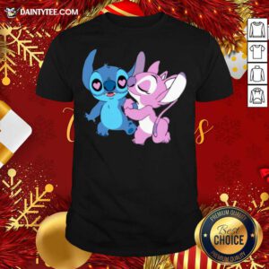 Couple Stitch Angel Love Shirt - Design By Daintytee.com