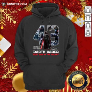 Darth Vader Best Dad In The Galaxy Year 1977 2020 Signatures Hoodie- Design By Daintytee.com