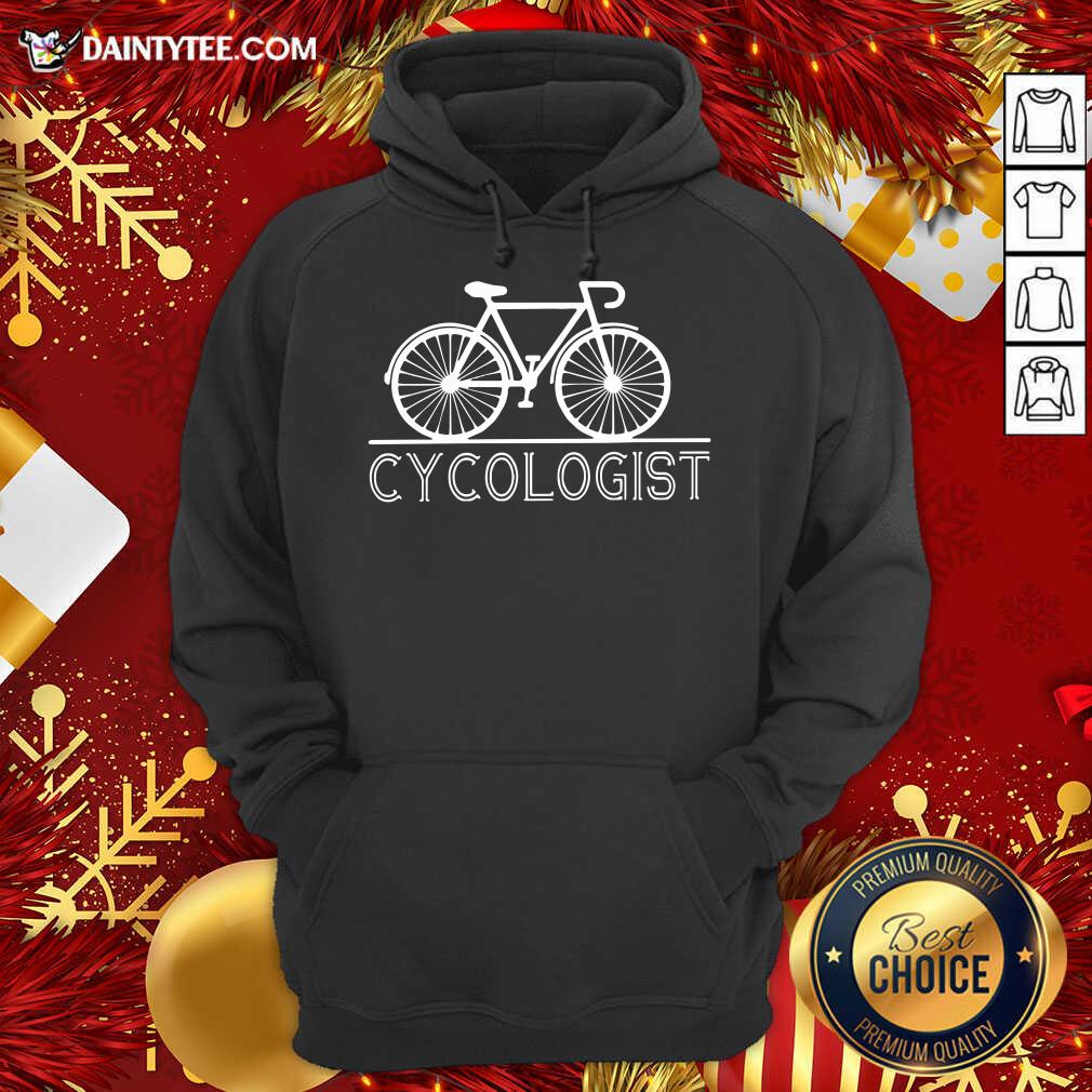 The Bicycle Cycologist Hoodie- Design By Daintytee.com