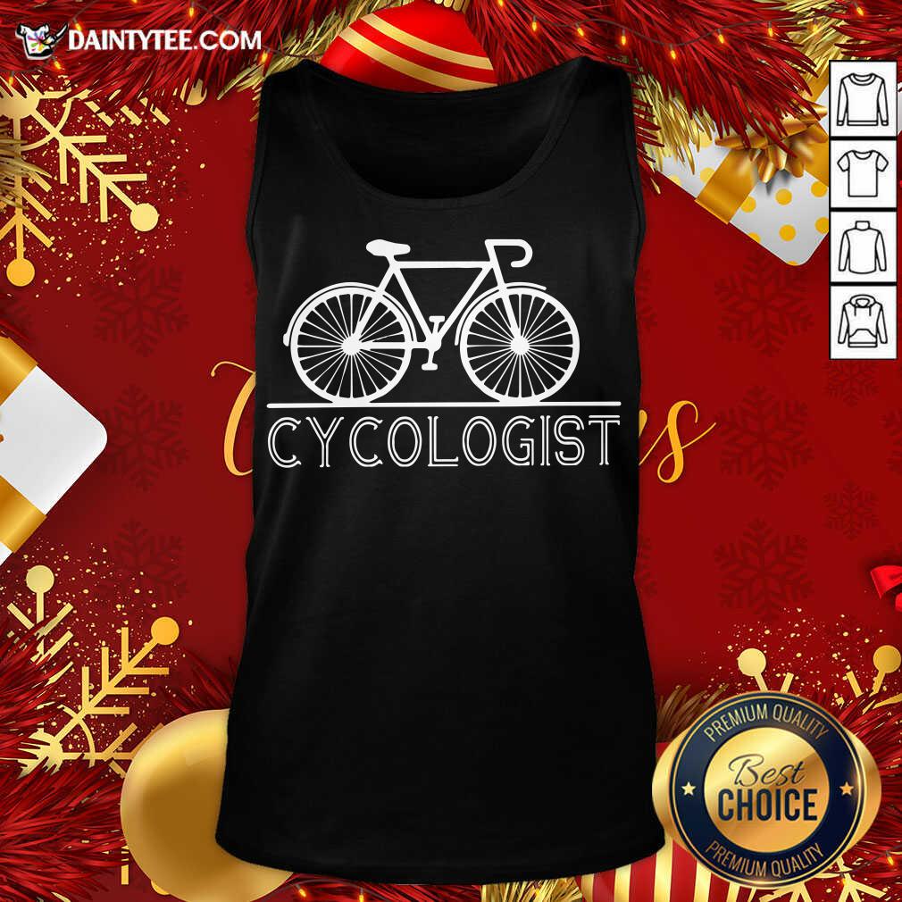 The Bicycle Cycologist Tank Top- Design By Daintytee.com