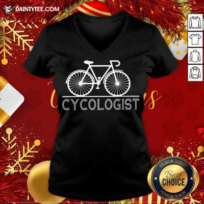 The Bicycle Cycologist V-neck- Design By Daintytee.com The Bicycle Cycologist V-neck- Design By Daintytee.com