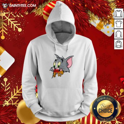 Tom Finally Catches Jerry Hoodie- Design By Daintytee.com