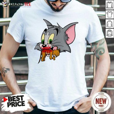 Tom Finally Catches Jerry Shirt- Design By Daintytee.com