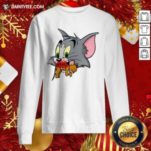 Tom Finally Catches Jerry Sweatshirt- Design By Daintytee.com