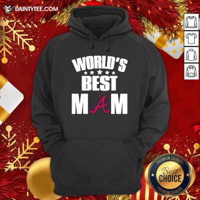World’s Best Atlanta Braves Mom Hoodie- Design By Daintytee.com