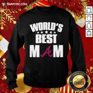 World’s Best Atlanta Braves Mom Sweatshirt- Design By Daintytee.com