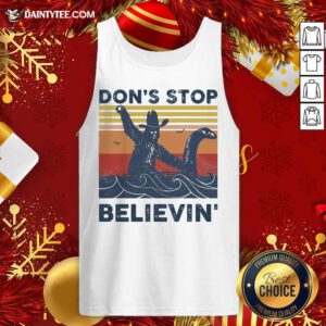 Don’t Stop Cluck It Believin’ Vintage Retro Tank Top- Design By Daintytee.com