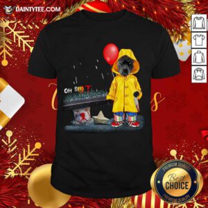 Oh Shit Pitbull And Pennywise IT Shirt- Design By Daintytee.com