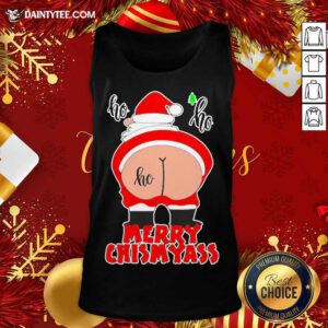Santa Claus Ho Ho Merry Christmas Tank Top- Design By Daintytee.com