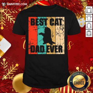 Best Cat Dad Ever Vintage Shirt- Design By Daintytee.com