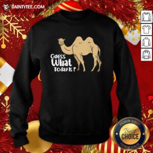 Camel Wednesday Guess What Day It Is Sweatshirt- Design By Daintytee.com