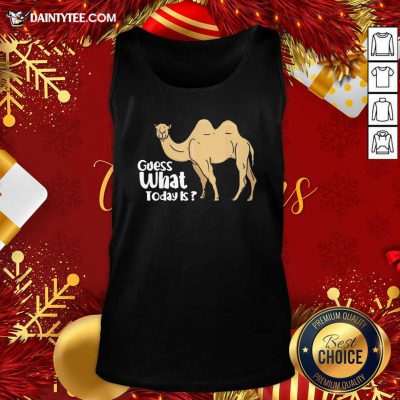 Camel Wednesday Guess What Day It Is Tank Top- Design By Daintytee.com