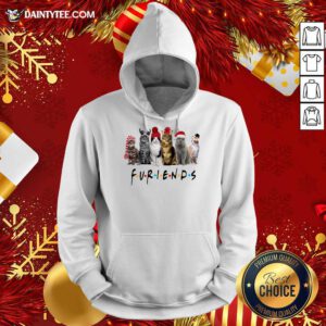 Cats Santa Furiends Christmas Hoodie- Design By Daintytee.com