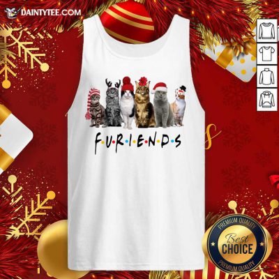 Cats Santa Furiends Christmas Tank Top- Design By Daintytee.com