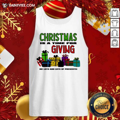 Christmas For The Greedy Tank Top- Design By Daintytee.com