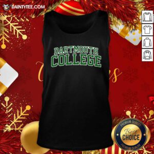 Dartmouth College Green Text Tank Top- Design By Daintytee.com