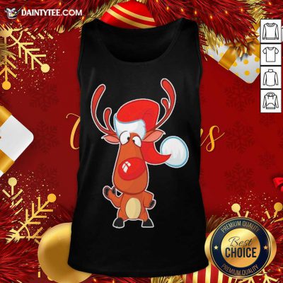 Reindeer Santa Christmas Tank Top- Design By Daintytee.com