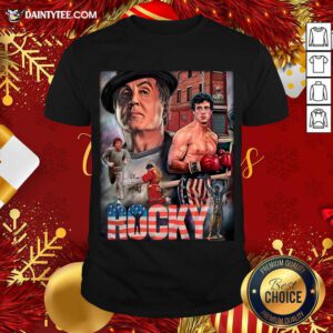 Rocky Balboa American Flag Shirt- Design By Daintytee.com