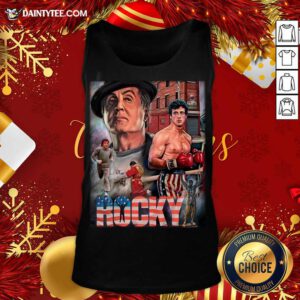 Rocky Balboa American Flag Tank Top- Design By Daintytee.com
