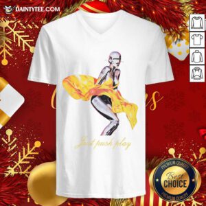 Aerosmith Merch Just Push Play V-neck- Design By Daintytee.com