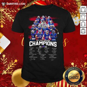 Buffalo Bills AFC East Division Champions 2020 Signature Shirt - Design By Daintytee.com